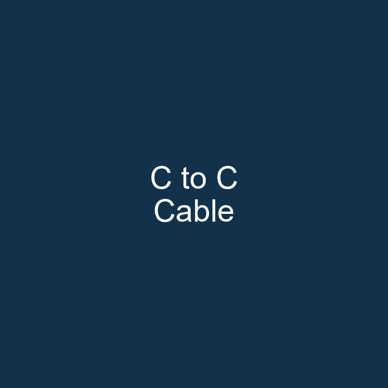 Type-C to Type-C Cable